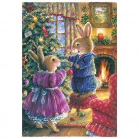 Susan Wheeler Decorating The Tree Pack of 8 Christmas Cards