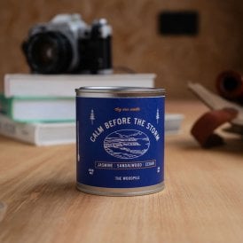 Calm Before the Storm Tin Candle - Jasmine, Sandalwood & Cedar