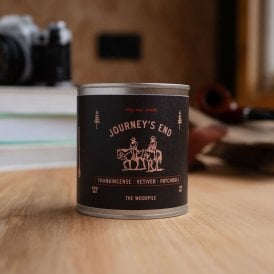 Journeys End Tin Candle - Frankincense, Vetiver & Patchouli