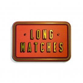 'Long Matches' Match Tin - Orange