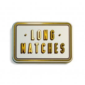 'Long Matches' Match Tin - Putty