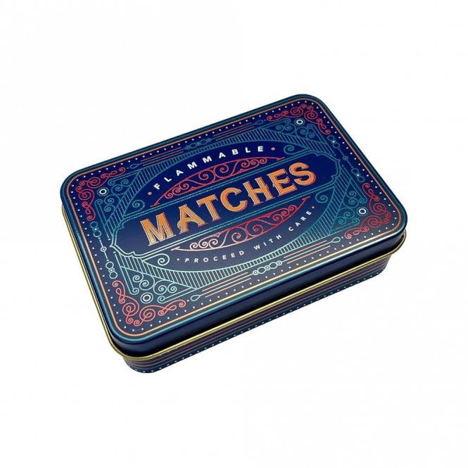 TINIT Traditional Match Tin - Blue