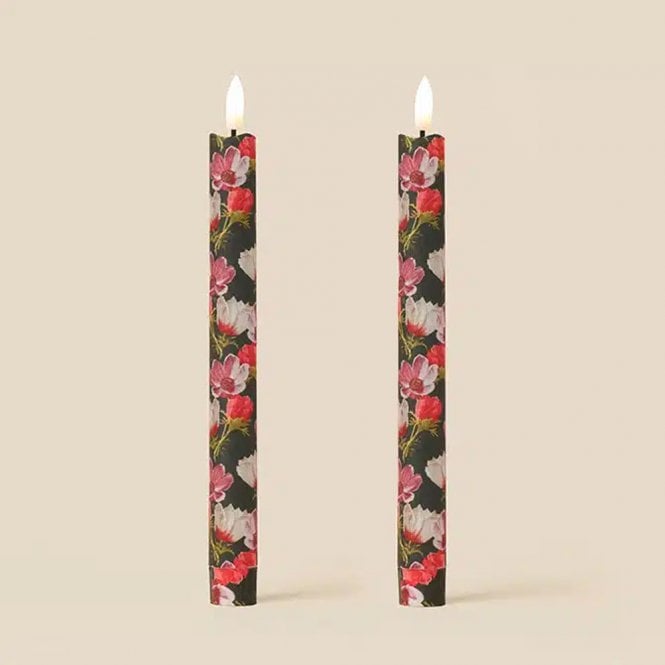 TINKALINK Anemone Folly Moss Green Flameless LED Wax Candles