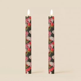 Anemone Folly Moss Green Flameless LED Wax Candles