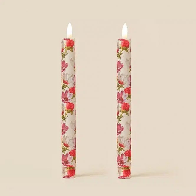 TINKALINK Anemone Folly Parchment Flameless LED Wax Candles