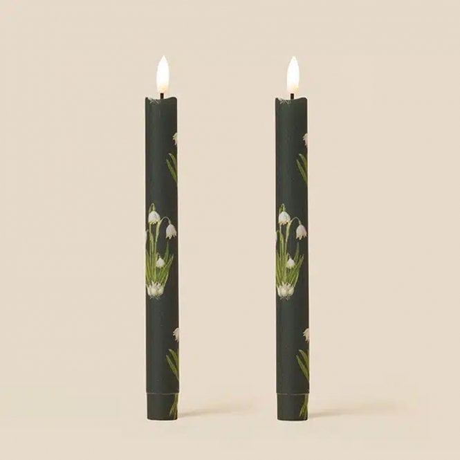 TINKALINK Snowdrop Evergreen Flameless LED Wax Candles