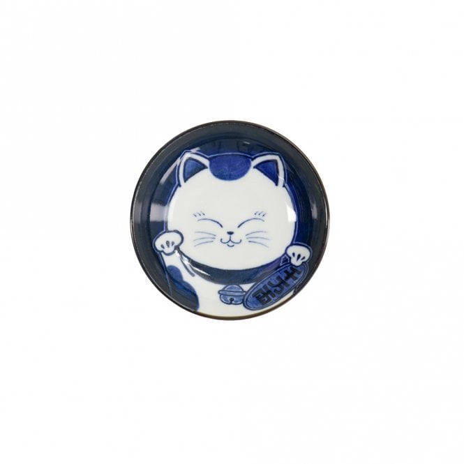 Tokyo Design Studio Kawaii Happy Cat Round Sauce Dish
