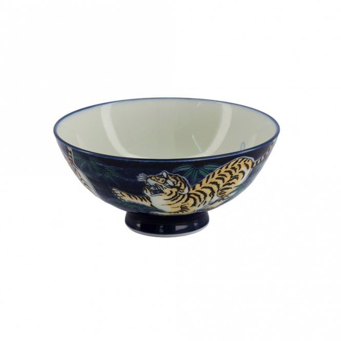 Tokyo Design Studio Kawaii Tiger Blue Bowl