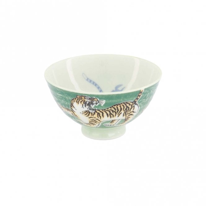 Tokyo Design Studio Kawaii Tiger Rice Bowl 300ml - Green
