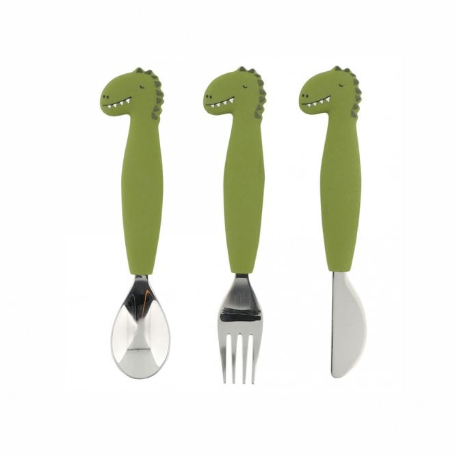 Trixie Mr Dino Silicone Cutlery Set
