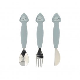 Mr Shark Silicone Cutlery Set