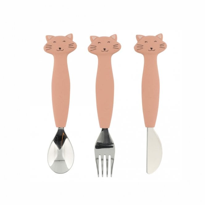 Trixie Mrs Cat Silicone Cutlery Set