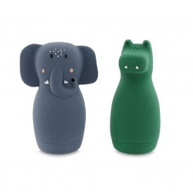Mrs Elephant & Mr Crocodile Squeezy Bath Toys