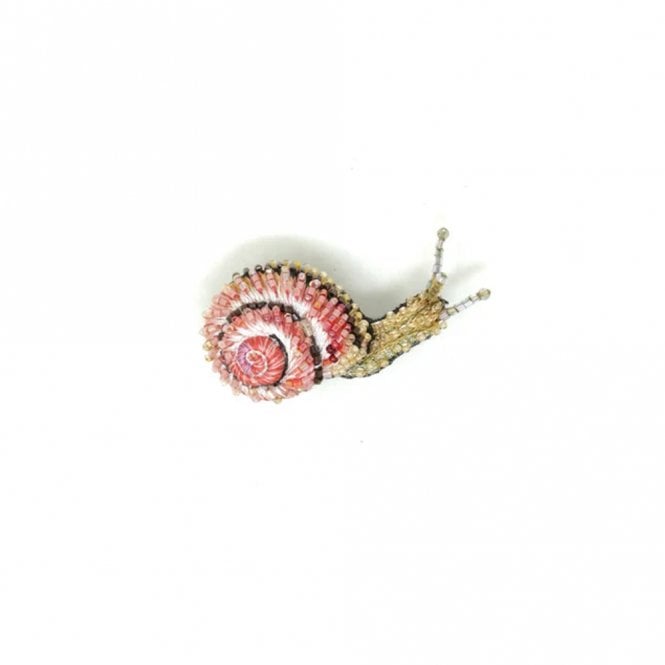 Trovelore Blinking Snail Beaded Brooch
