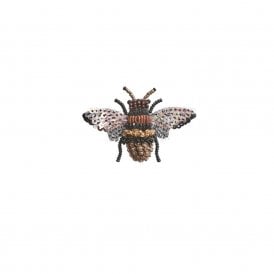 Honey Bee Embroidered Brooch