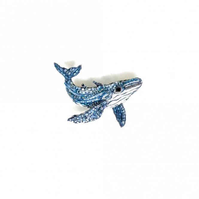 Trovelore Humpback Whale Embroidered Brooch