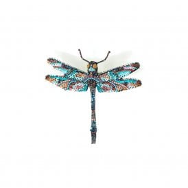 Jewelled Dragonfly Beaded Brooch