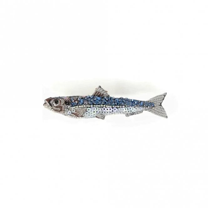 Trovelore Sardine Beaded Brooch