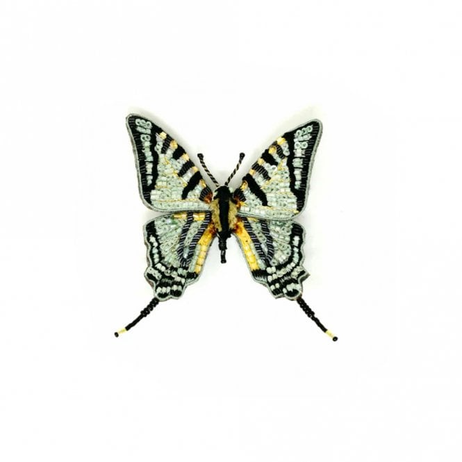 Trovelore Scarce Swallowtail Butterfly Beaded Brooch