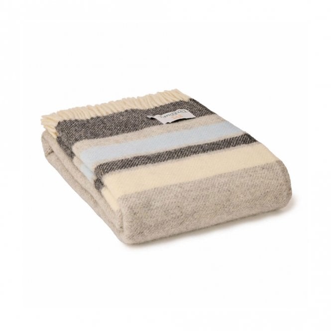 Tweedmill Textiles Alaska Artic Stripe Pure New Wool Throw