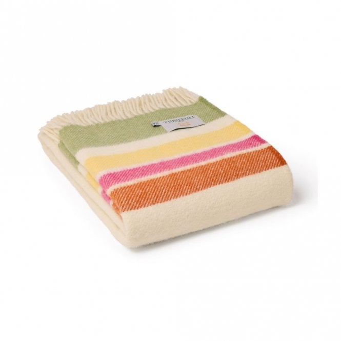 Tweedmill Textiles Alaska Petal Stripe Pure New Wool Throw
