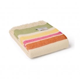 Alaska Petal Stripe Pure New Wool Throw