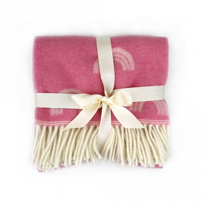 Tweedmill Textiles Rainbow Merino Wool Baby Blanket