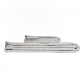 Small Silver Grey Fleece Throw