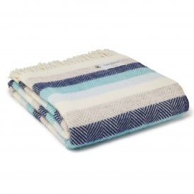Stripe Seashore Pure New Wool Throw