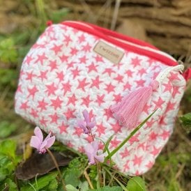Pink Star Washbag - Large