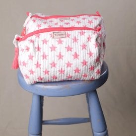 Pink Star Washbag - Medium