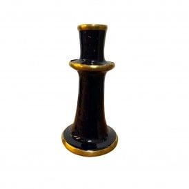 Tamegroute Pottery Candlestick - Ink
