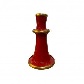 Tamegroute Pottery Candlestick - Red
