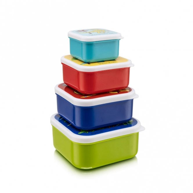 Tyrrell Katz Dinosaurs Set of 4 Snack Boxes