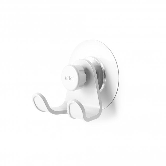 Umbra Flex Adhesive Double Hook White