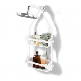 Flex White Shower Caddy