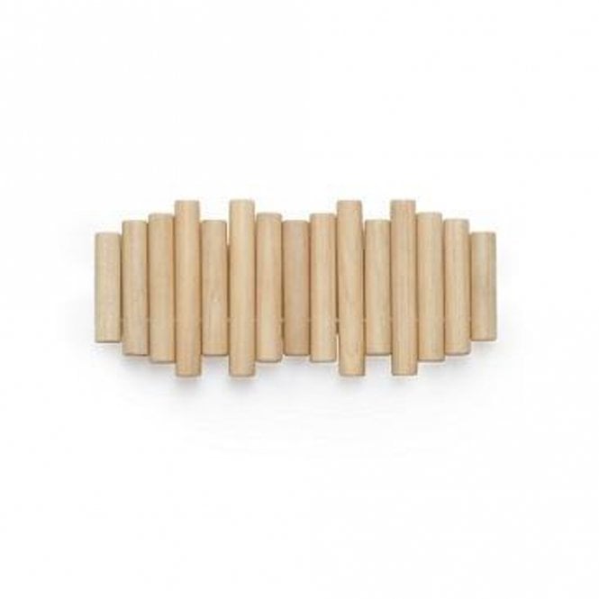 Umbra Picket 5 Hook Rail Natural