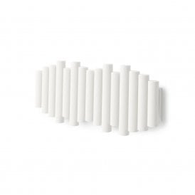 Picket 5 Hook Rail White
