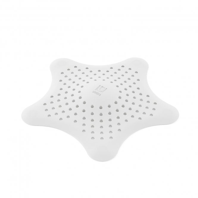 Umbra White Starfish Shower Drain & Sink Hair Catcher