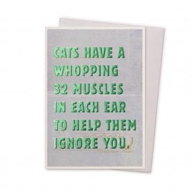 32 Muscles Typographic Card