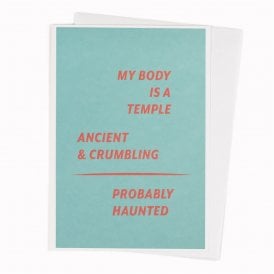My Body Is A Temple Card