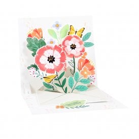Floral Envelope Treasures Greeting Card