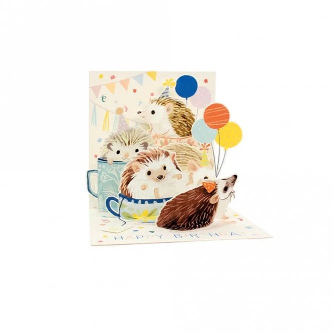 UWP Luxe Hedgehog 3D Layered Birthday Mini Card