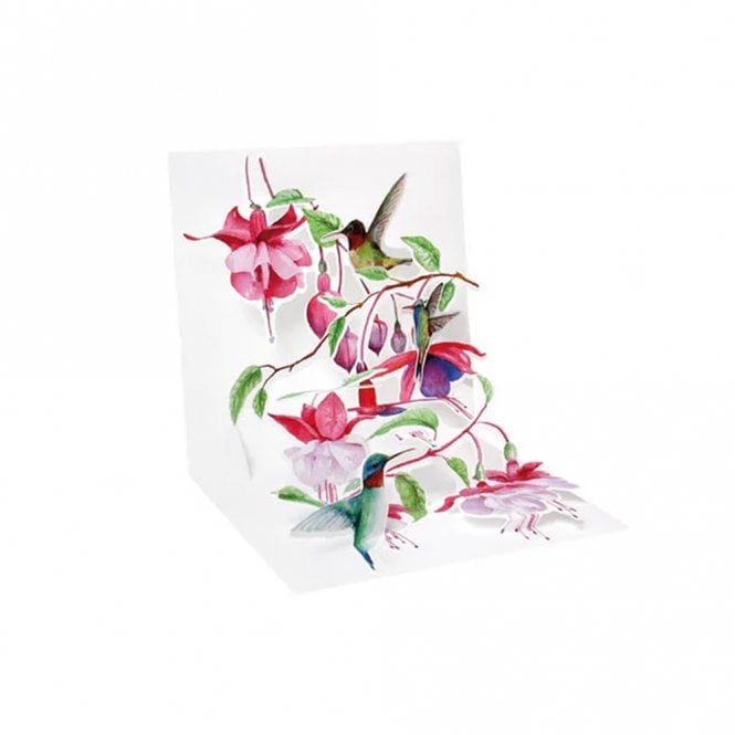 UWP Luxe Hummingbird 3D Layered Greeting Mini Card