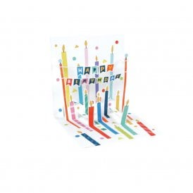 Lots of Candles 3D Layered Birthday Mini Card