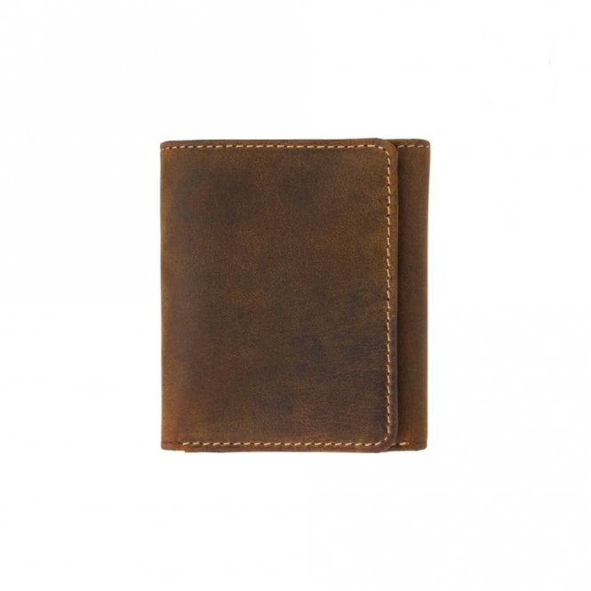 Visconti Apache Trifold Cash & Card Leather Wallet - Oil Tan