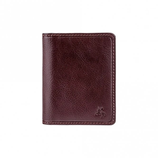 Visconti Camper Bifold Leather Card Holder - Brown