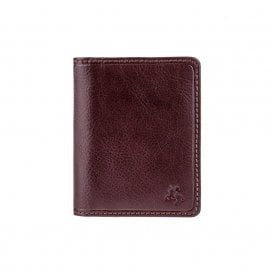 Camper Bifold Leather Card Holder - Brown