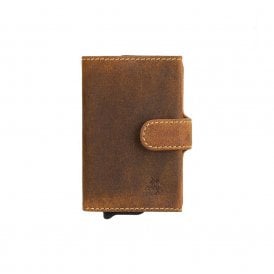 Fireblade Cash & Card Leather Wallet - Oil Tan