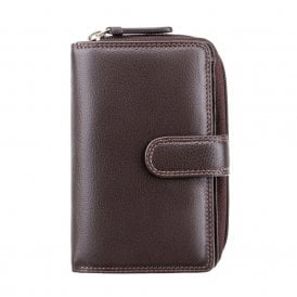 Madame Cash & Coin Leather Purse - Chocolate